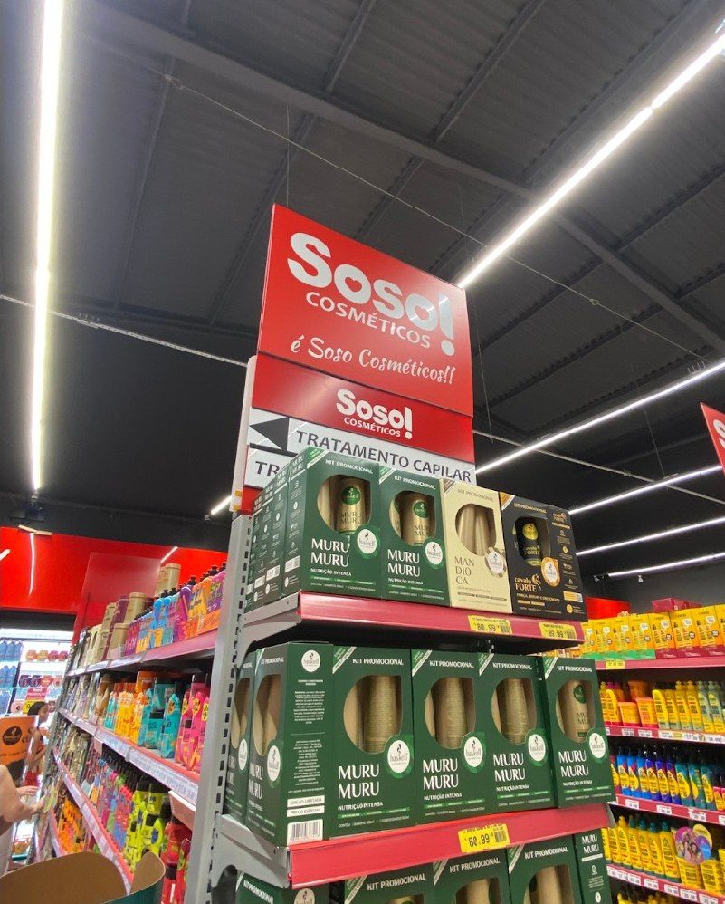 Display de kits e promoções da semana